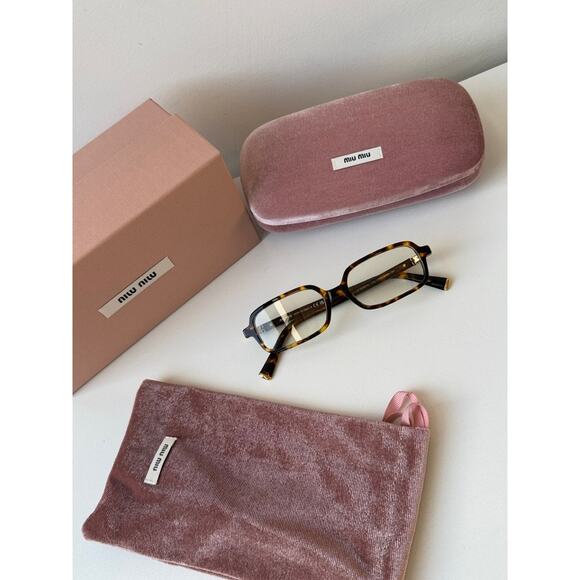 NEW Miu Miu MU11ZS Havana Brown Bluelight Sunglasses $518